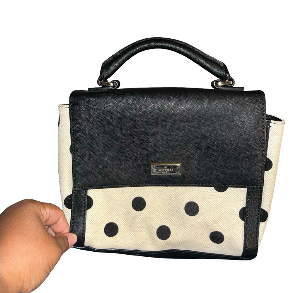 Stylish Black and White Polka Dot Kate Spade Handbag